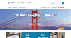 Desktop Screenshot of krinternetlaw.com